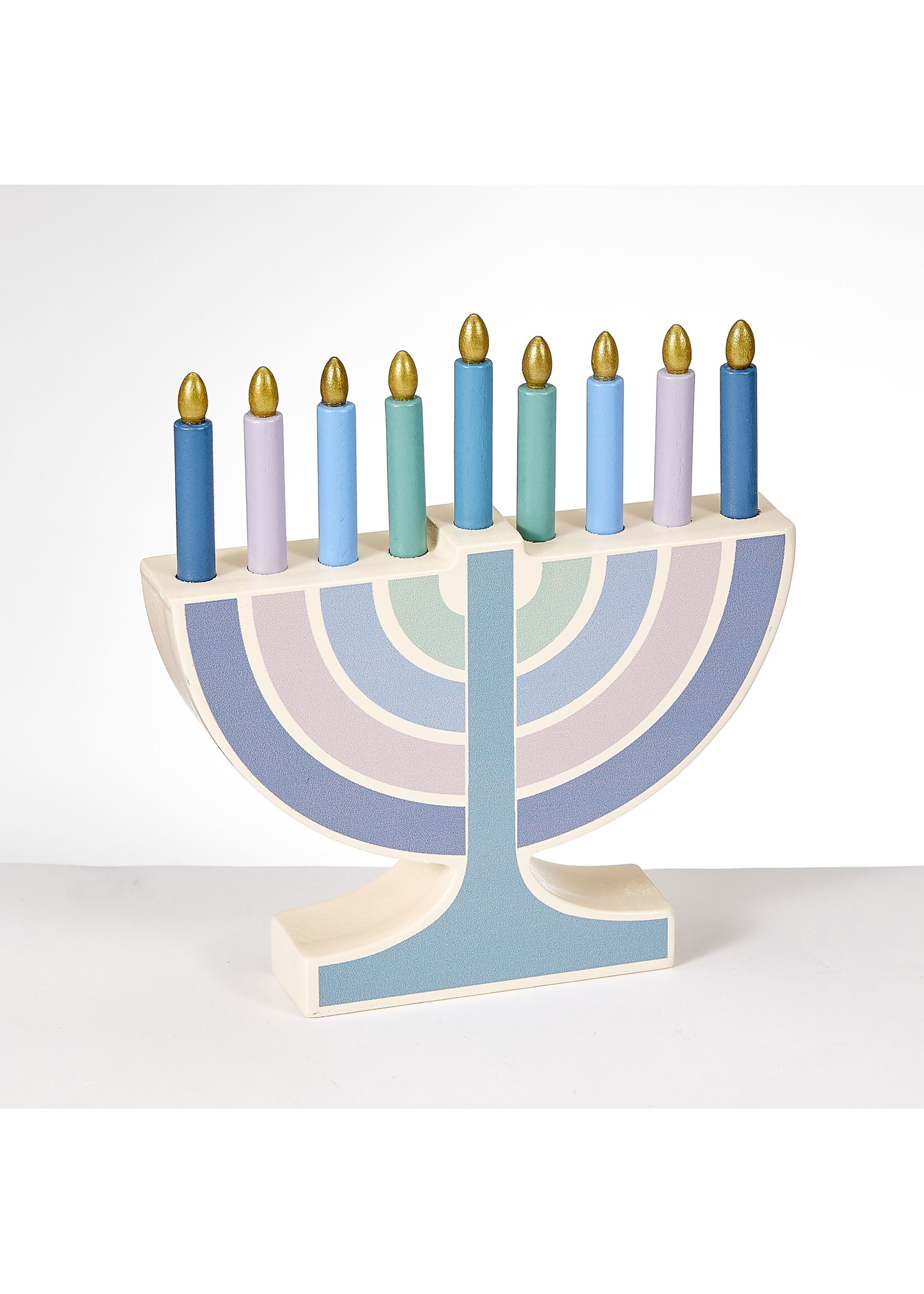 MY MINI WOODEN CHANUKAH MENORAH