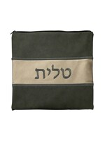 TALIS BAG FAUX LEATHER DARK GREY & BEIGE