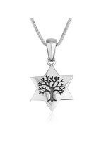 NECKLACE STERLING STAR TREE OF LIFE