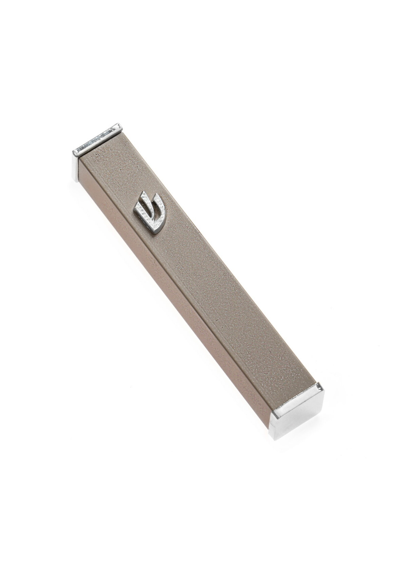 MEZUZAH CHAMPAGNE & NICKEL SHIN 12CM