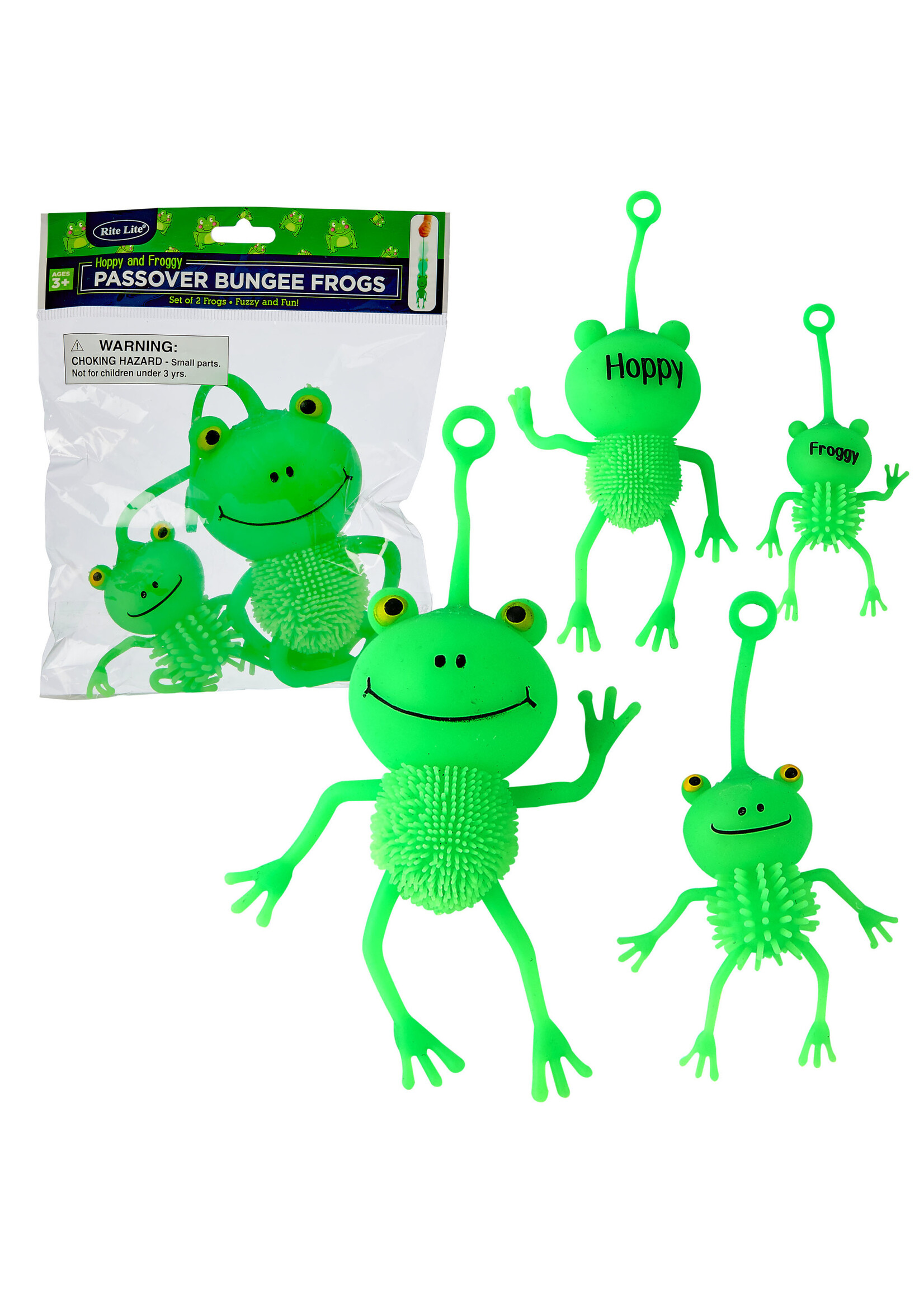 PASSOVER BUNGEE FROGS -1 LARGE 1 SMALL