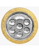 SEDER PLATE FILIGREE SILVER/GOLD