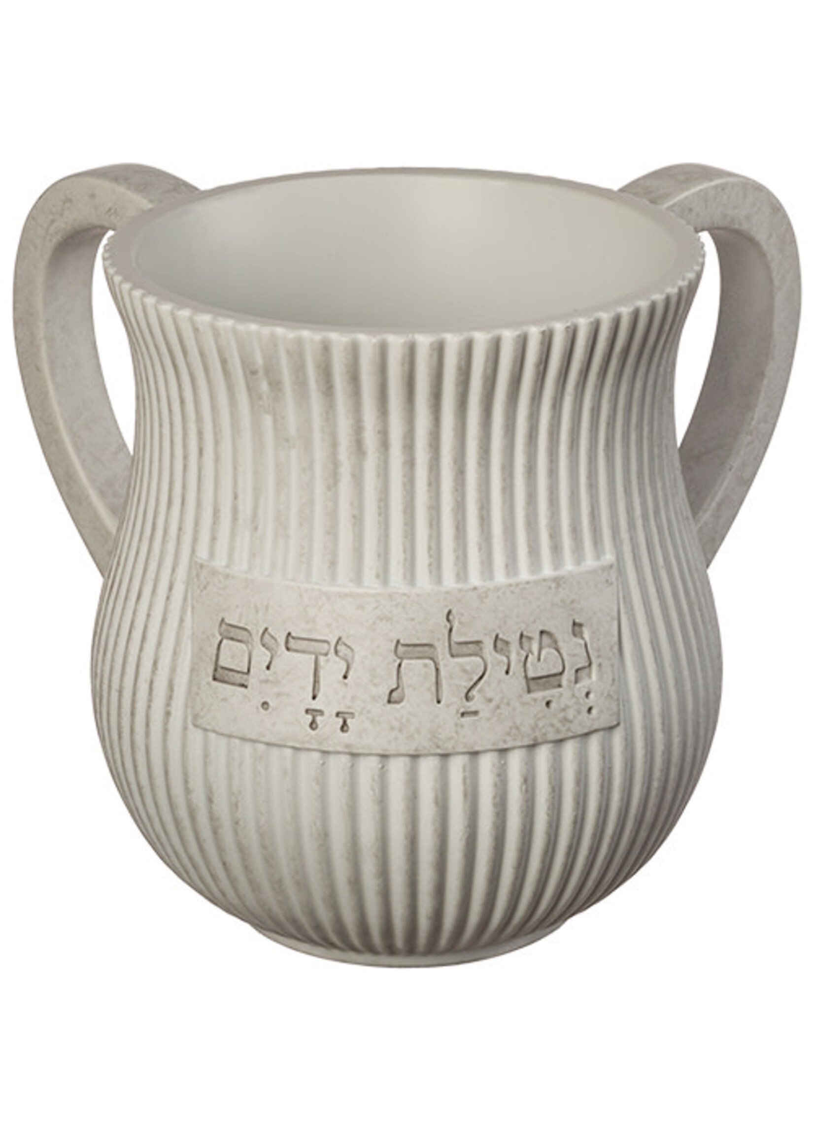 WASHING CUP WHITE LINES "NETILAT YEDAYIM"