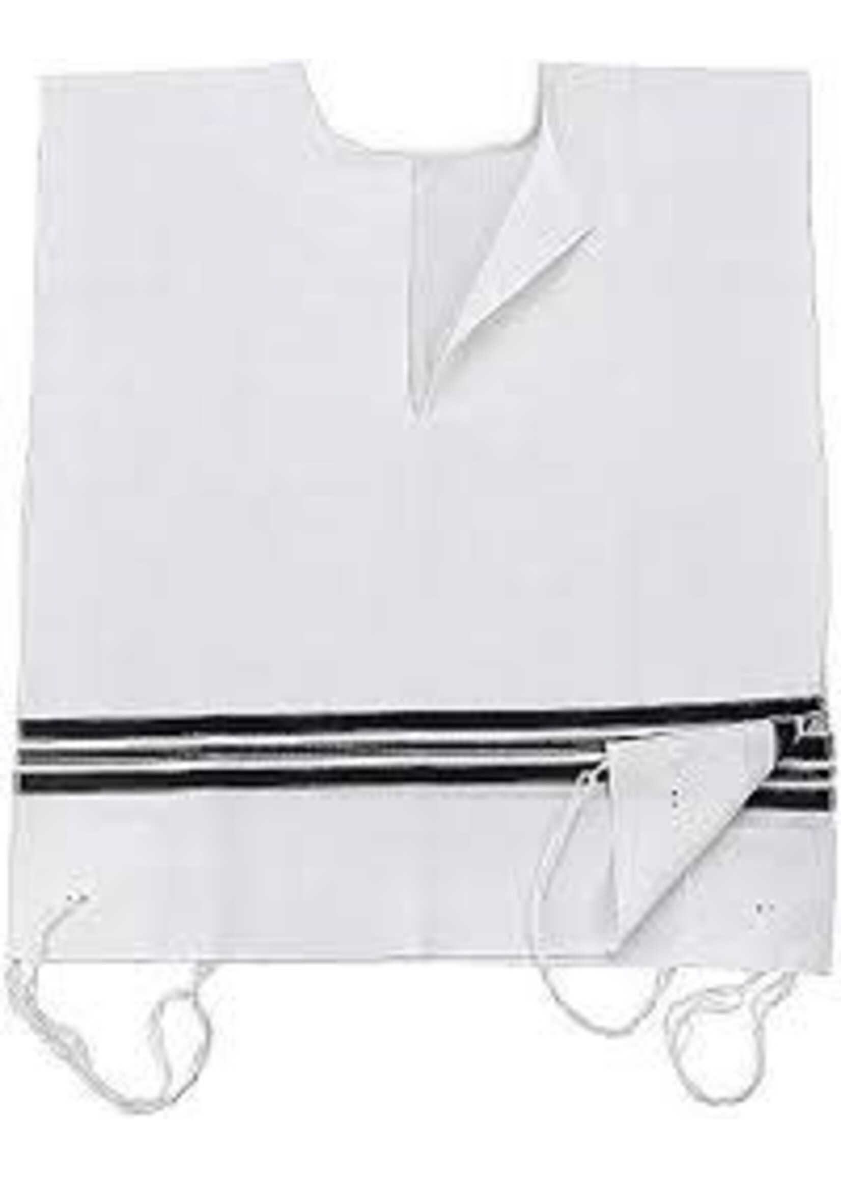 TZITZIT WOOL LIGHTWEIGHT ASHKENAZ V-NECK - THICK STRINGS #22