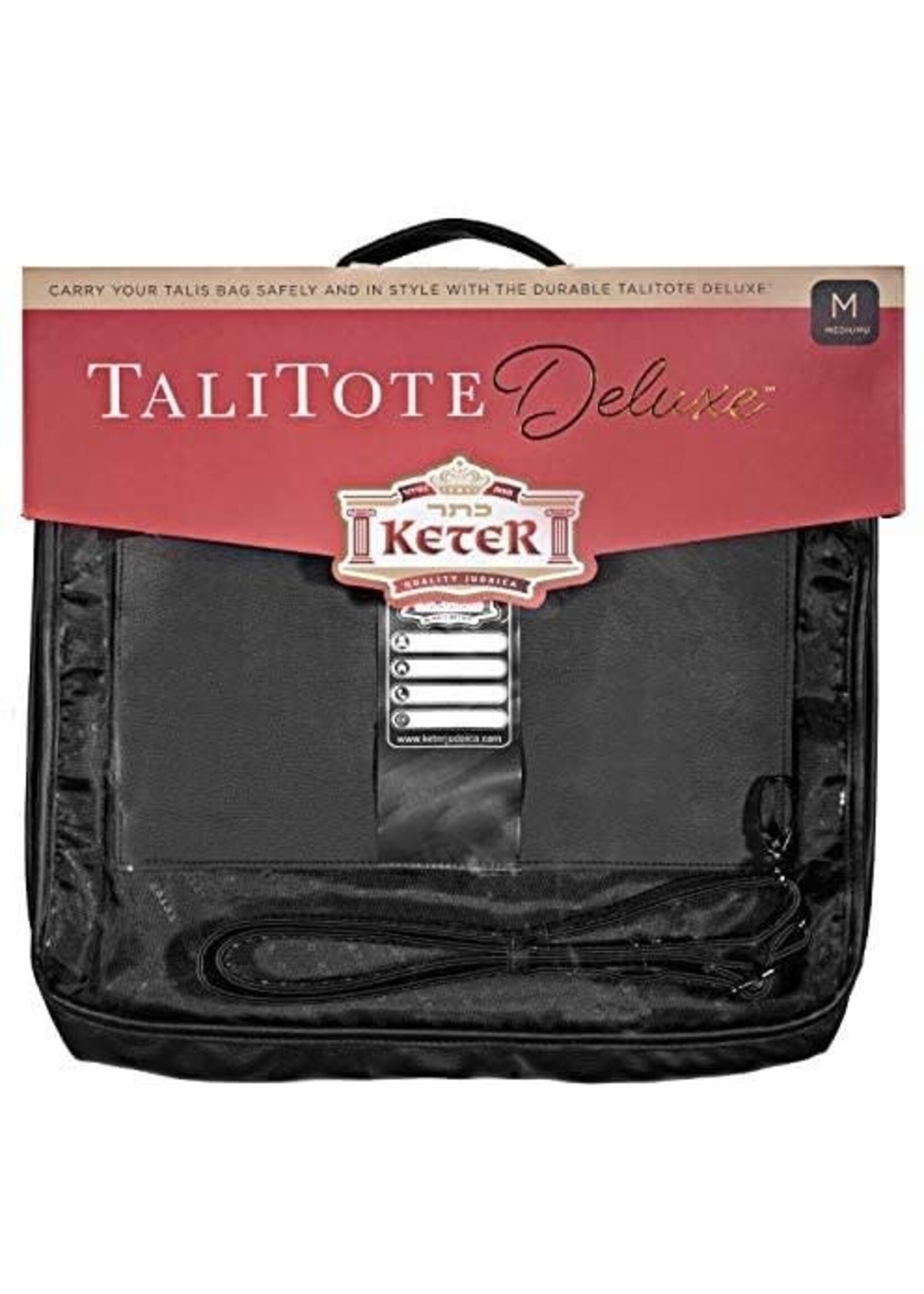 TALLIS TOTE FAUX LEATHER CLEAR FRONT MEDIUM