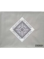 CHALLAH COVER SILVER DIAMOND FRAME VINYL