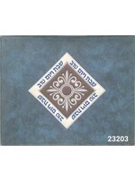 CHALLAH COVER BLUE DIAMOND FRAME VINYL