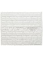 CHALLAH COVER FAUX LEATHER WHITE WESTERN WALL