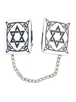 TALLIS CLIPS MAGEN DAVID NICKEL FINISH
