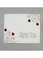 CHALLAH COVER SHANAH TOVAH & RED POMEGRANATES