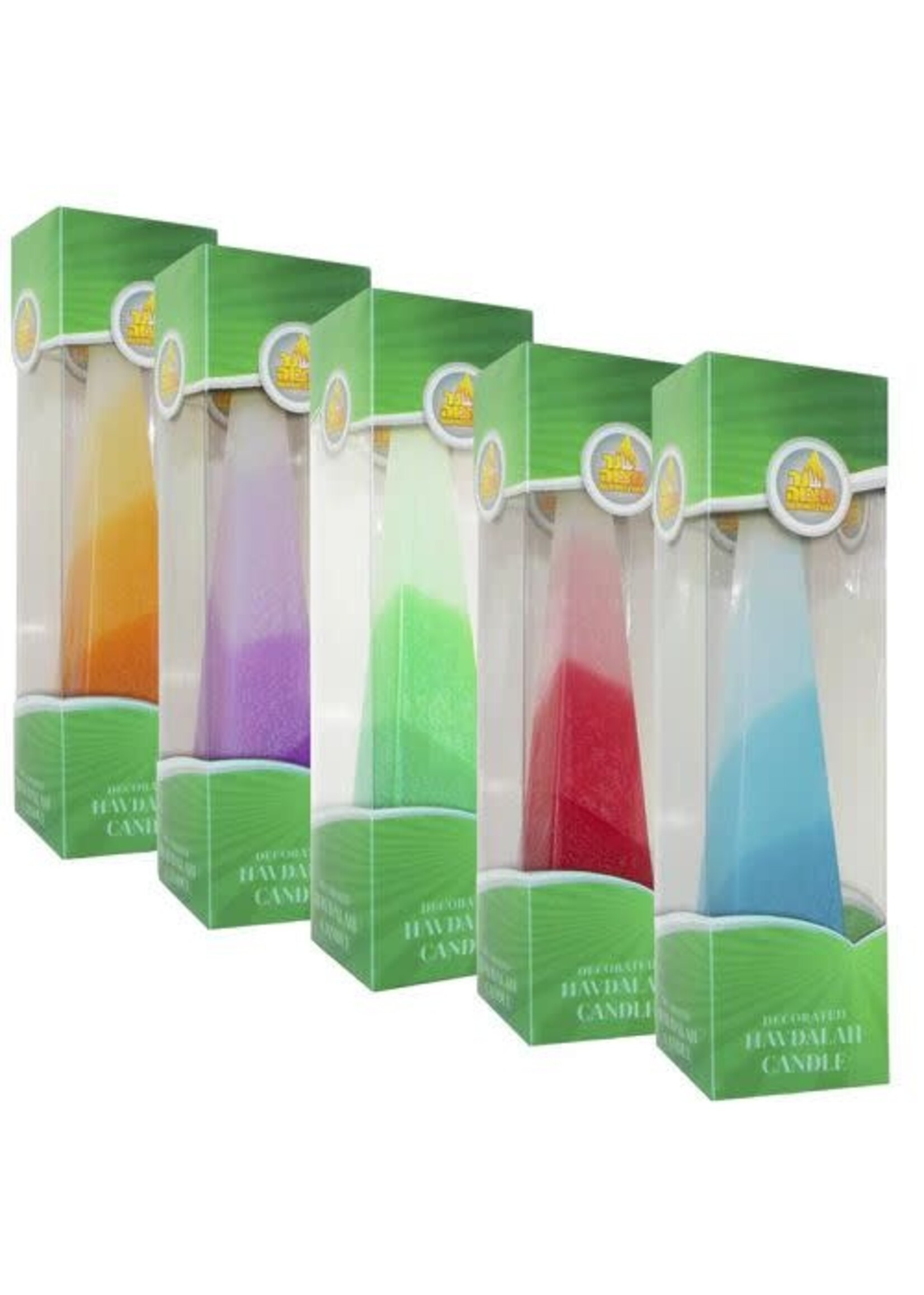 HAVDALAH CANDLE PYRAMID COLORFUL