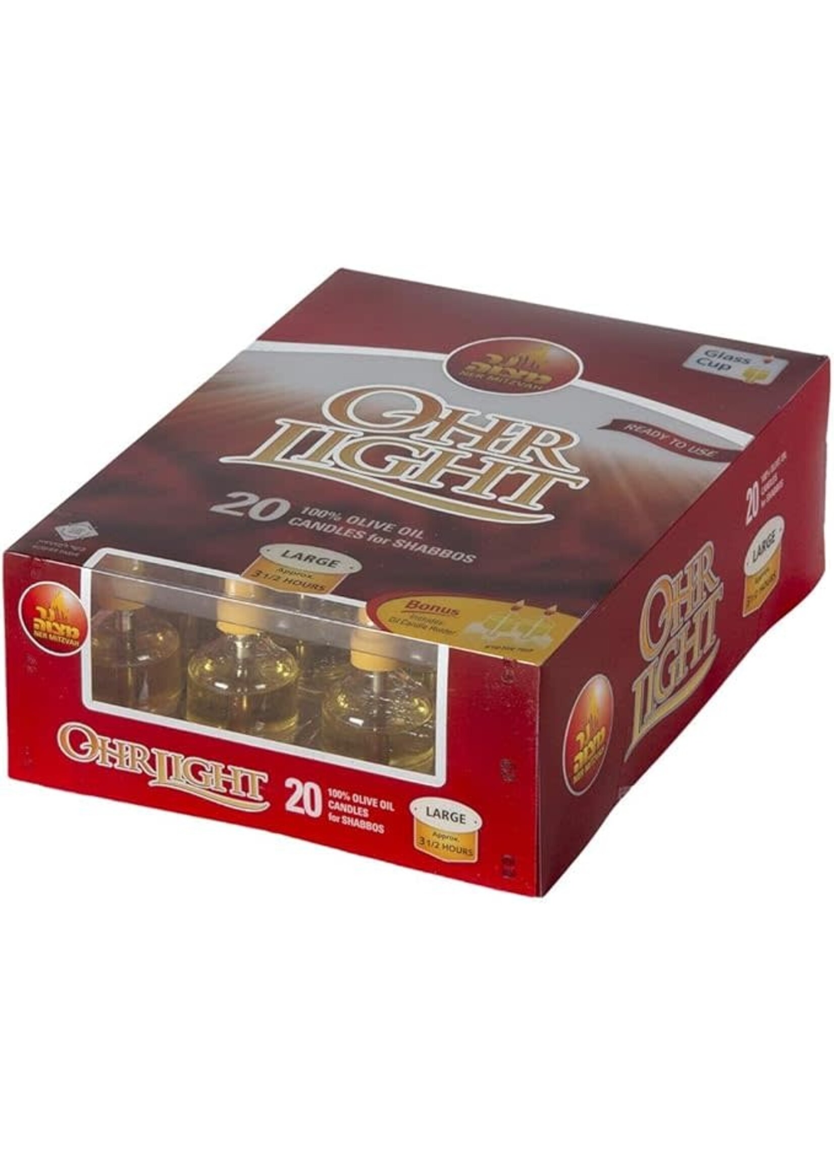 OHR LIGHTS PREFILLED OIL LARGE 20 PACK