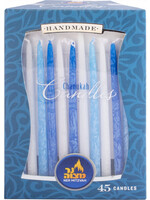 CHANUKAH CANDLES BLUE AND WHITE