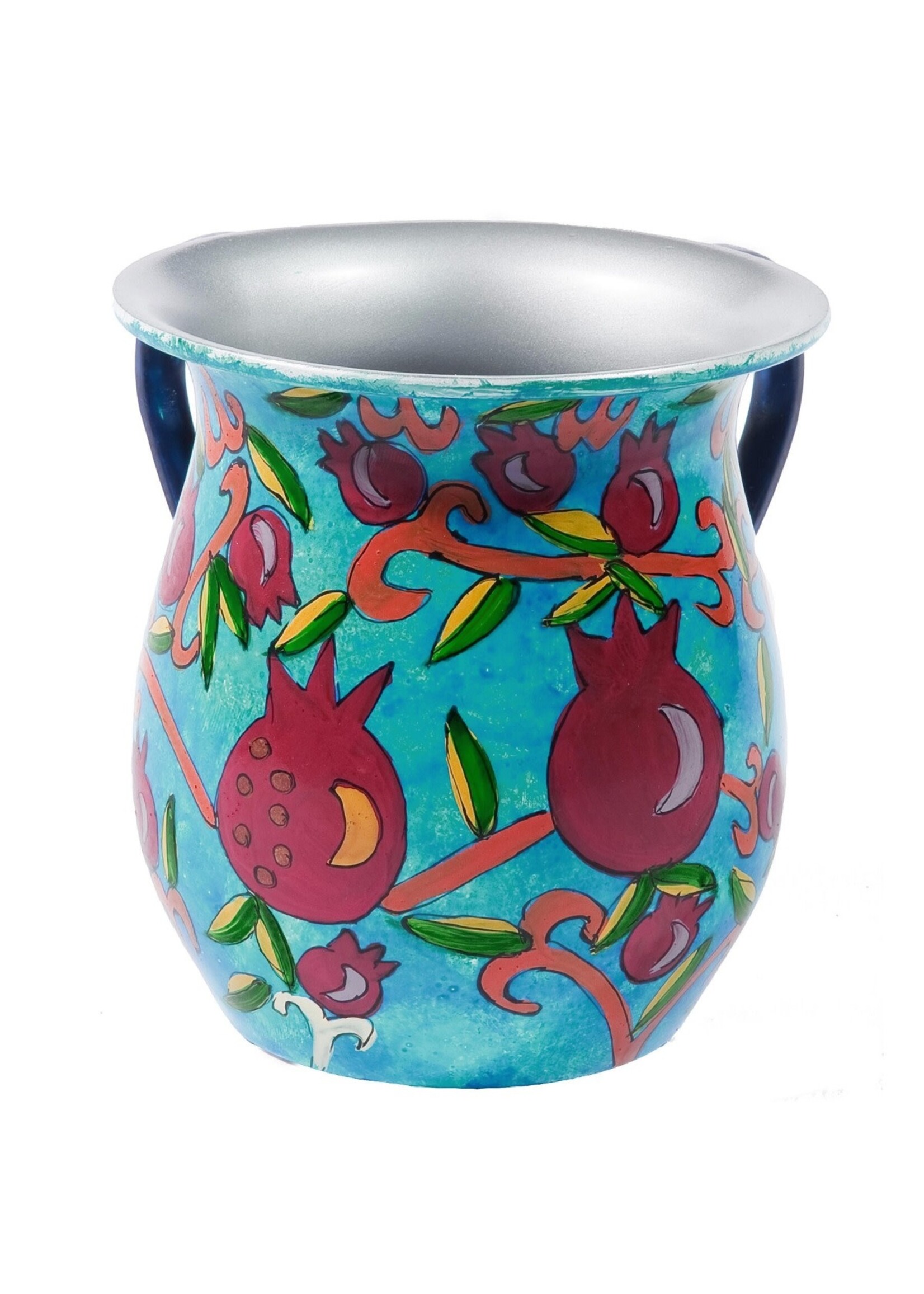 WASH CUP PAINTED POMEGRANATES