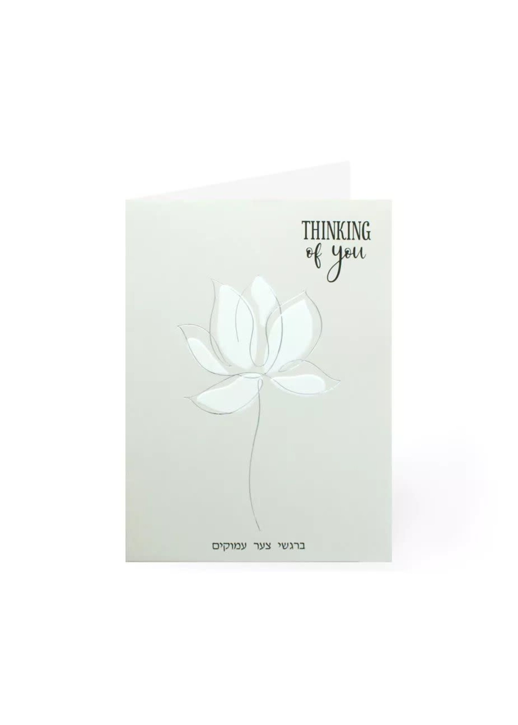 SYMAPATHY CARD WHITE FLOWER