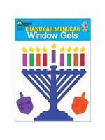 CHANUKAH MENORAH WINDOW GEL STICKERS