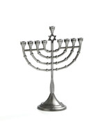 MENORAH STAR OF DAVID PEWTER FINISH  9"
