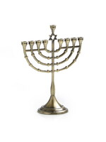MENORAH STAR OF DAVID BRASS FINISH  9"