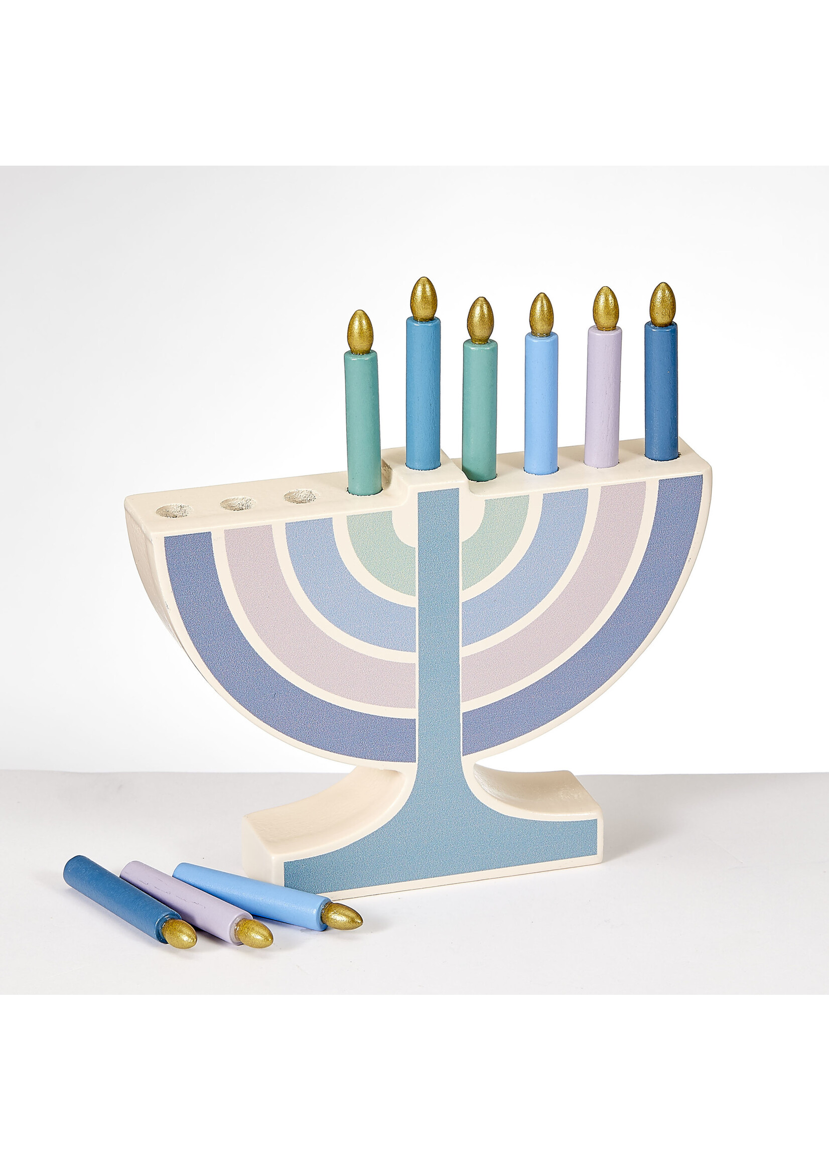 MY MINI WOODEN CHANUKAH MENORAH