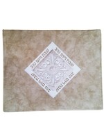 CHALLAH COVER BEIGE DIAMOND FRAME VINYL