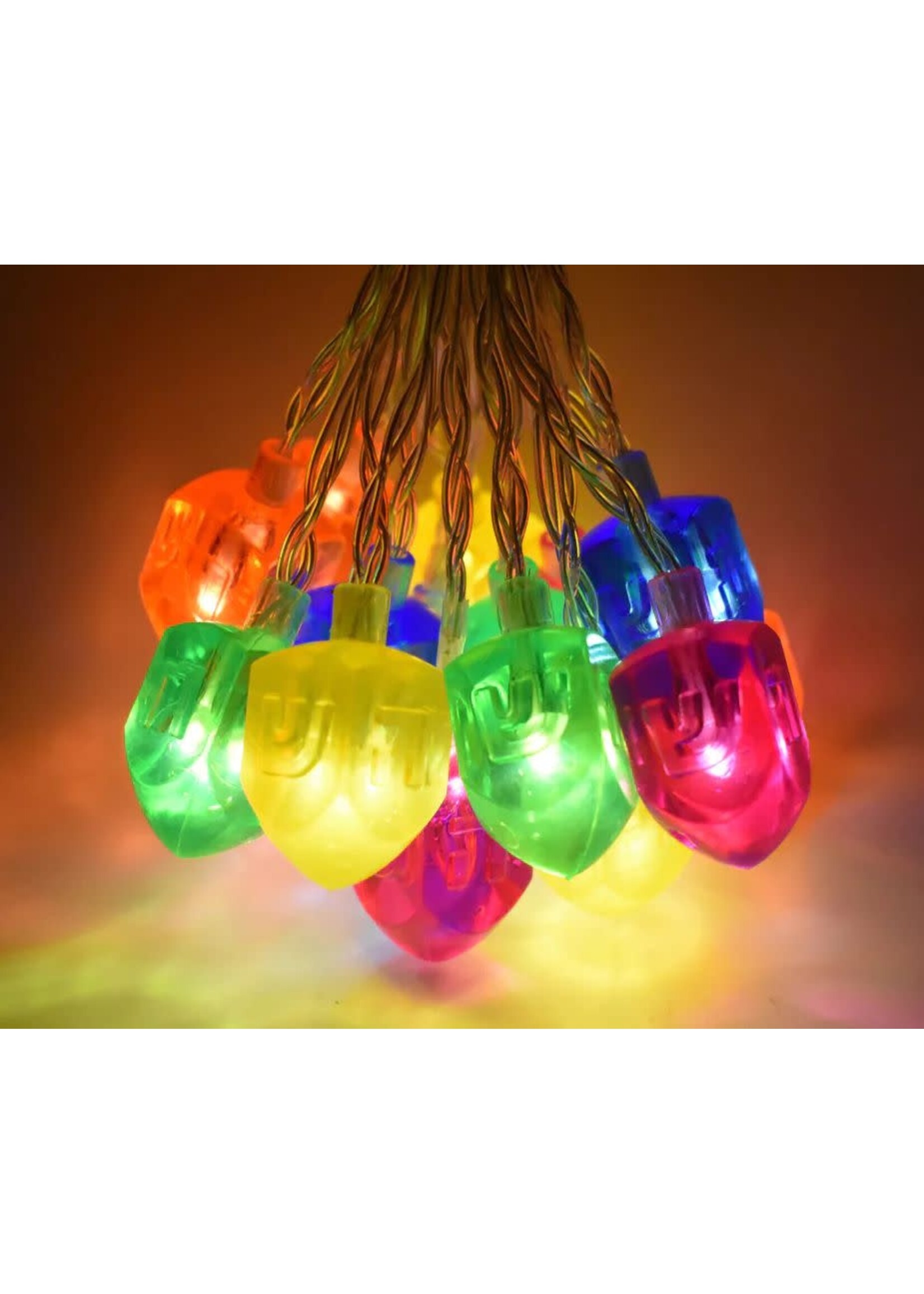 DREIDELS COLORFUL LED LIGHTS GARLAND