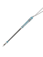 YAD TORAH POINTER YAD SILVER PLATED &  TORQUISE ENAMEL