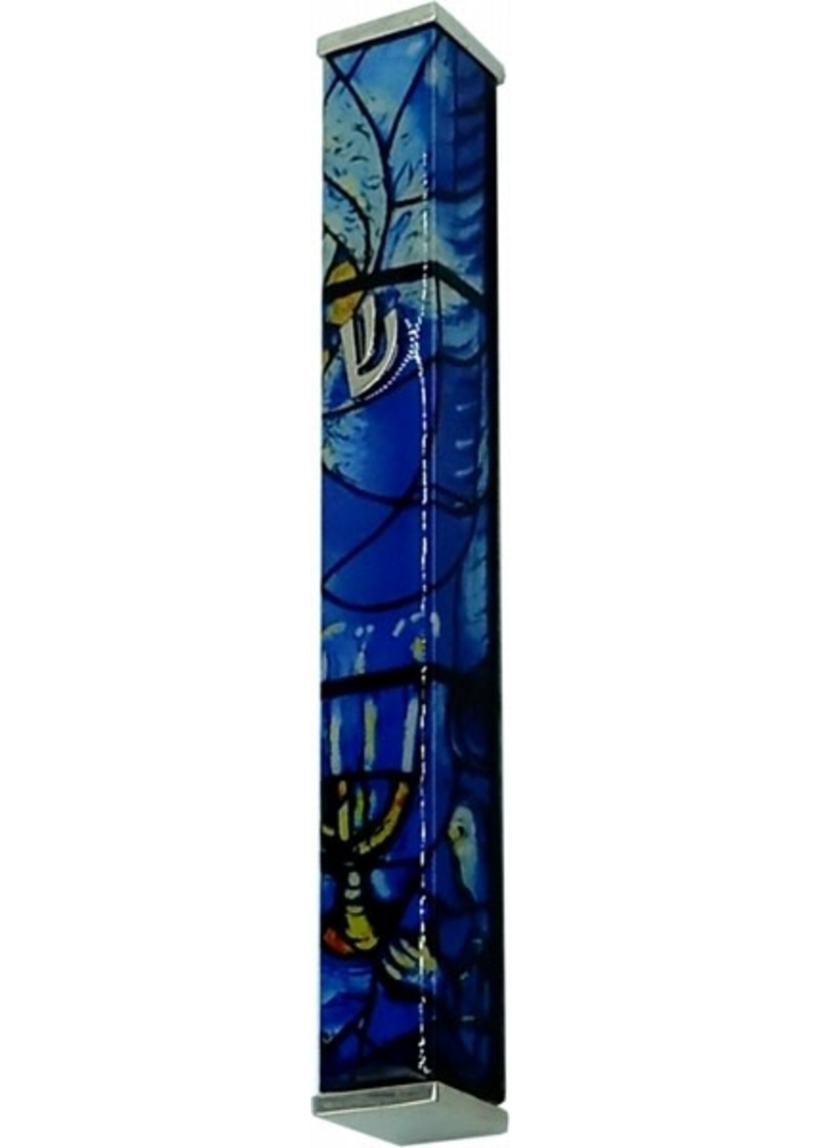 MEZUZAH MARC CHAGALL STYLE  BLUE 10 CM