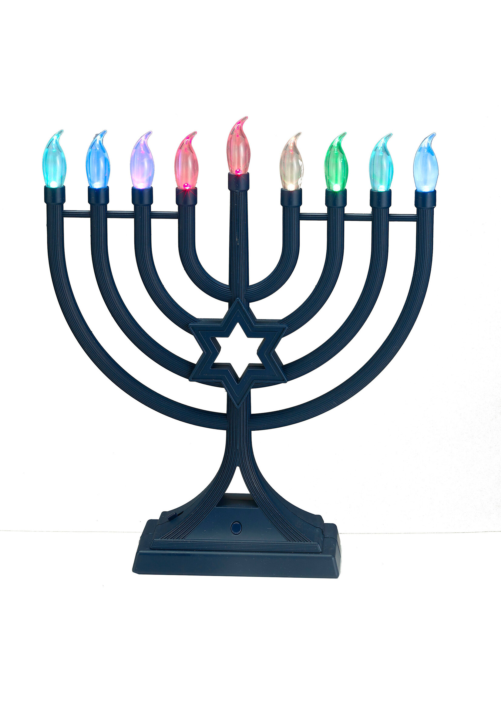 ELECTRIC MENORAH LED GLOW - MULTICOLOR LIGHTS