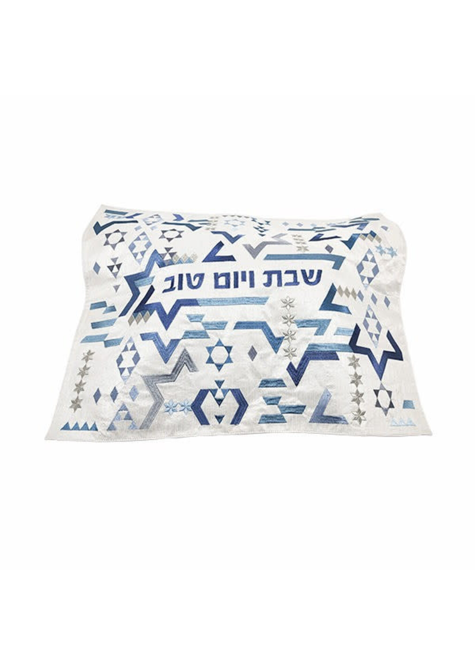 CHALLAH COVER EMBROIDERED BLUE STAR OF DAVID