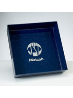 MATZAH HOLDER BLUE GLITTER