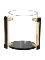 WASHING CUP ACRYLIC BLACK & GOLD HANDLES