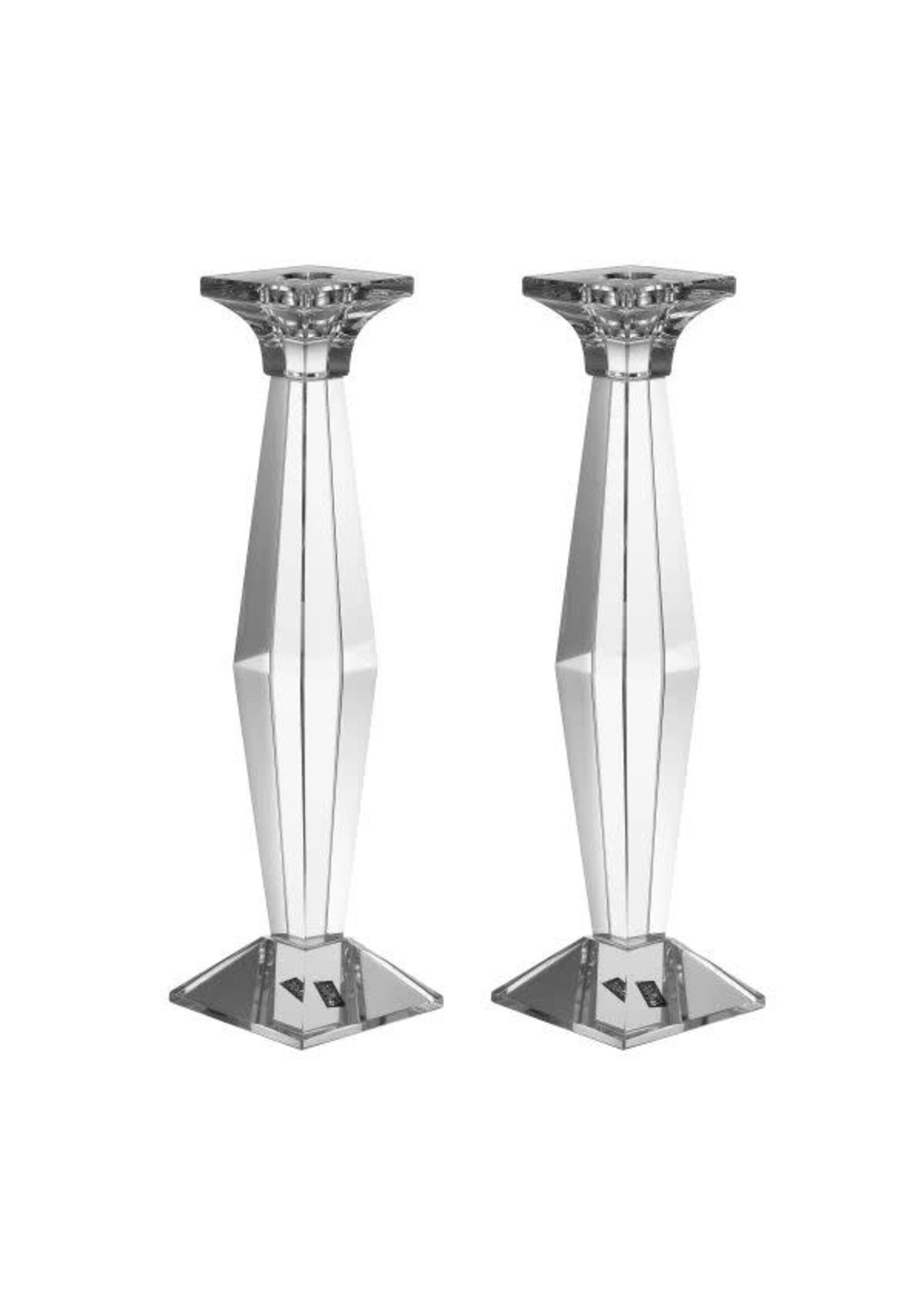 CANDLESTICKS CRYSTAL SQUARE 9"