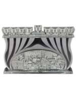 MENORAH CRYSTAL WALL  SILVER JERUSALEM  CITY