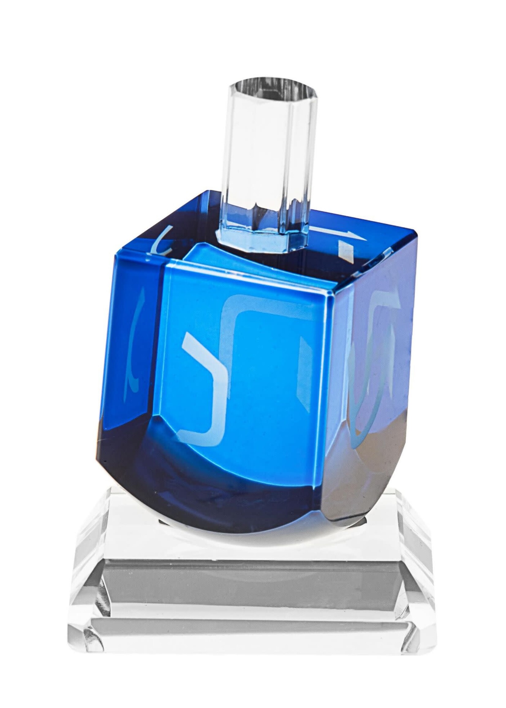 DREIDEL CRYSTAL BLUE CUBE