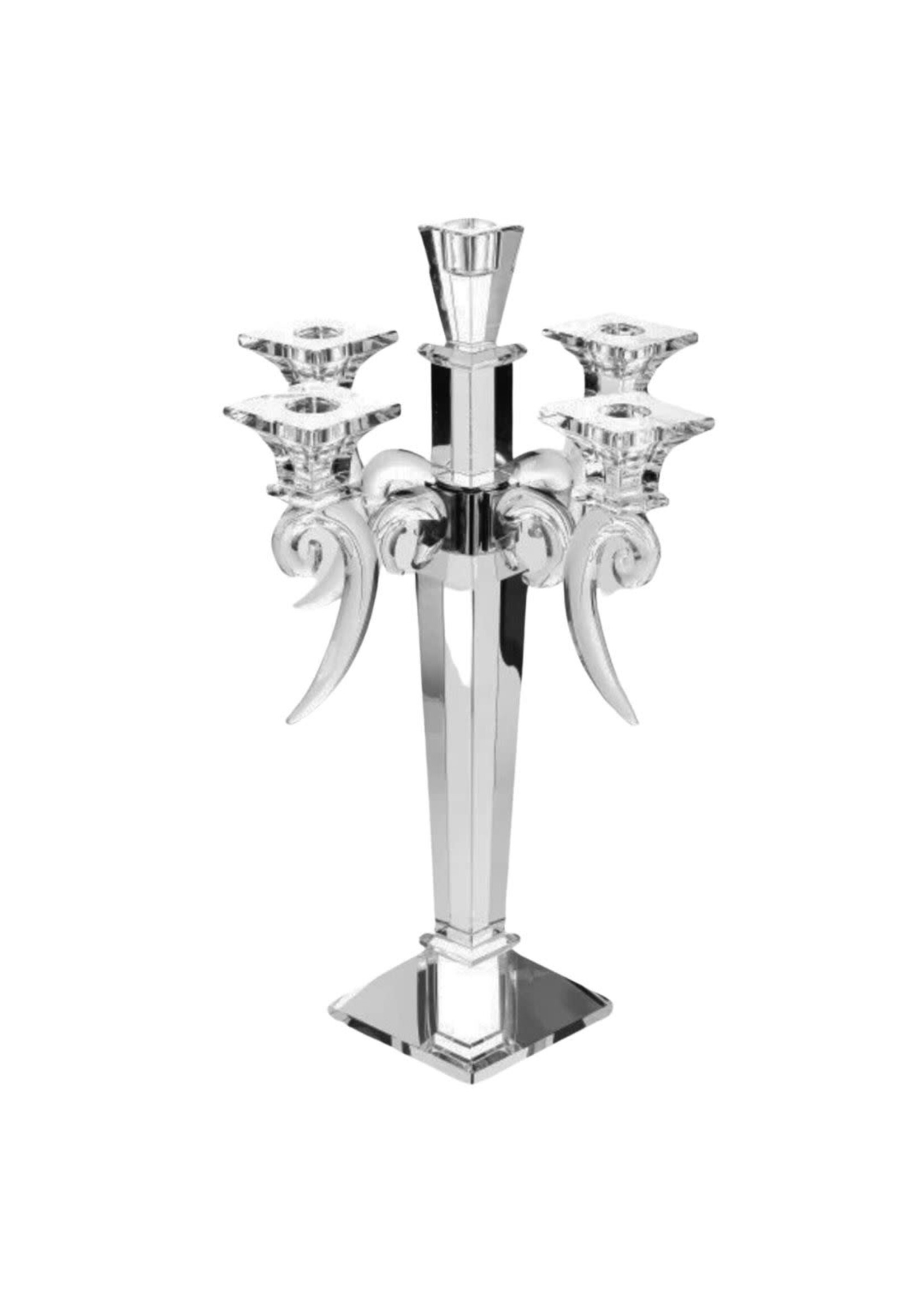 CRYSTAL CANDELABRA 5 BRANCH