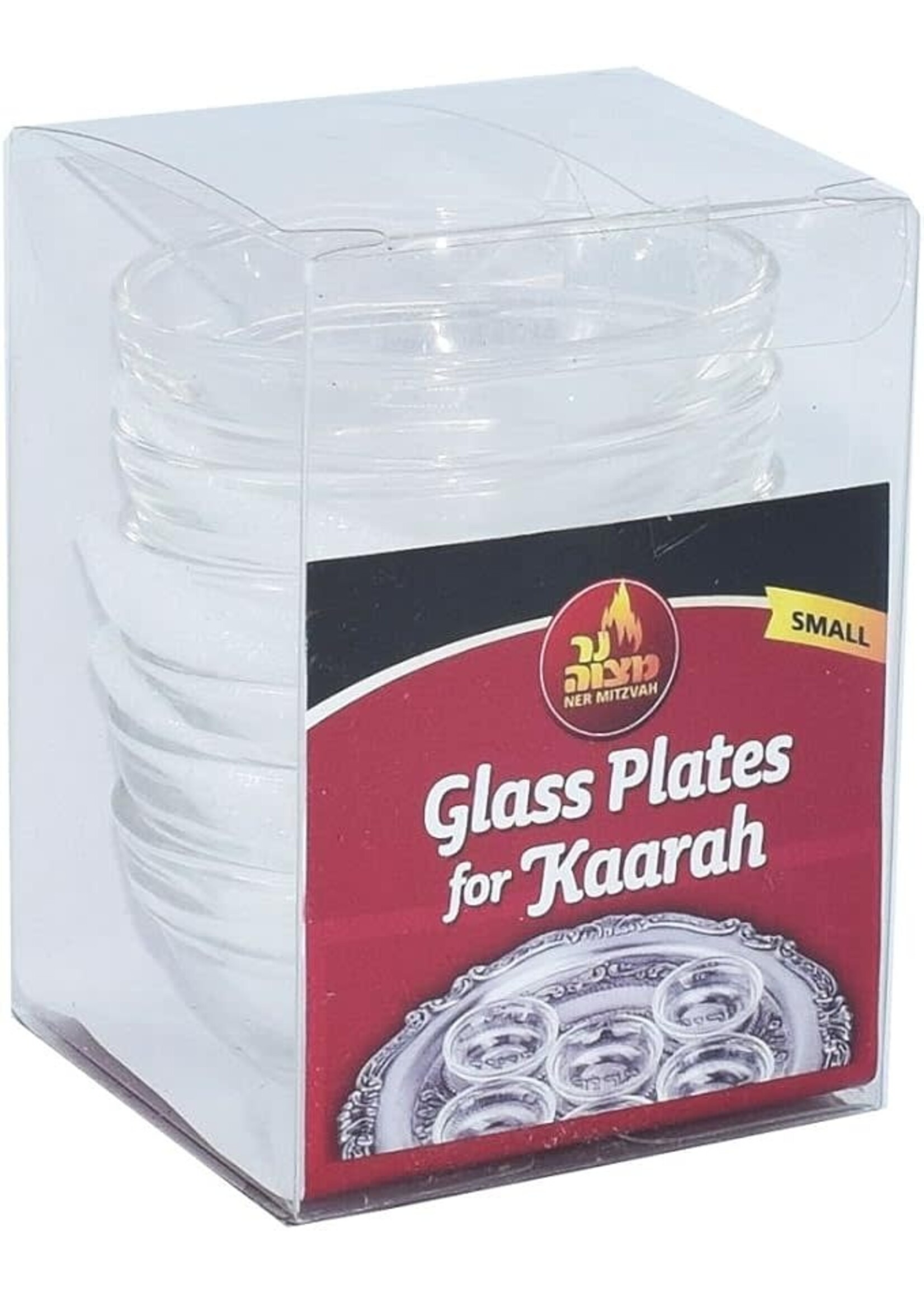 GLASS SEDER PLATE LINERS SMALL