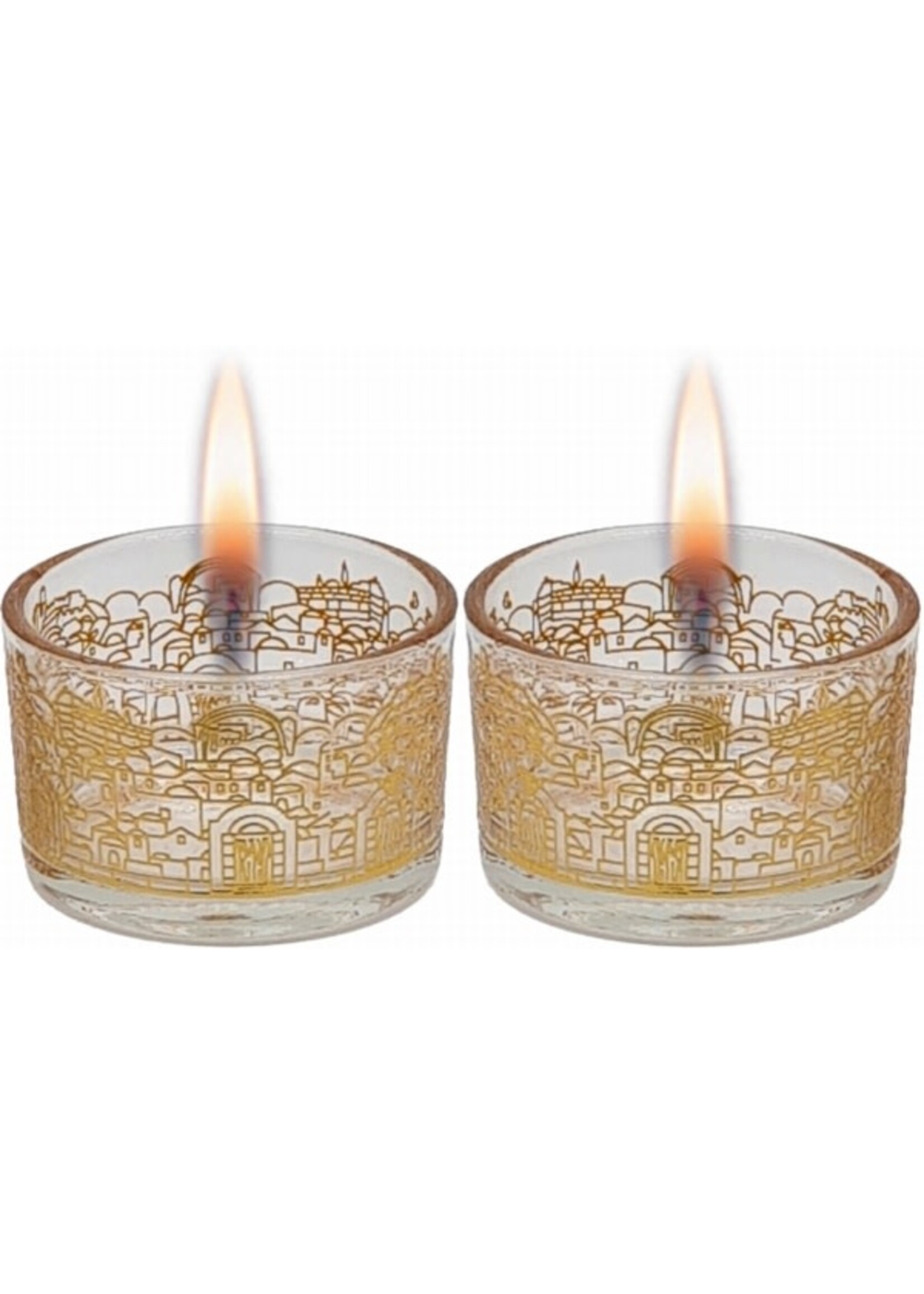TEALIGHT CANDLE HOLDER JERUSALEM GOLD