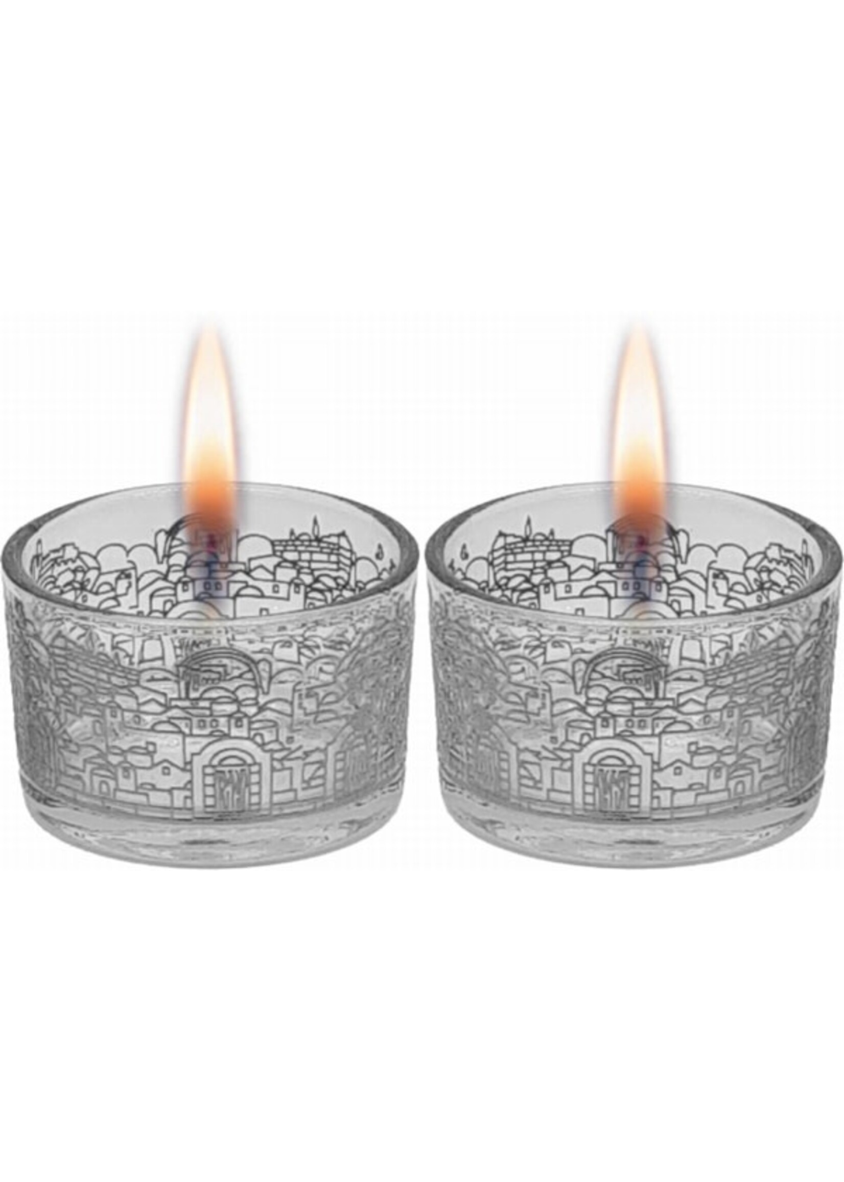 TEALIGHT CANDLE HOLDER JERUSALEM SILVER