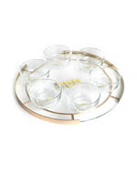 SEDER PLATE GLASS & METAL FRAME - GOLD