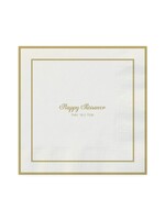 PASSOVER NAPKINS GOLD BORDER