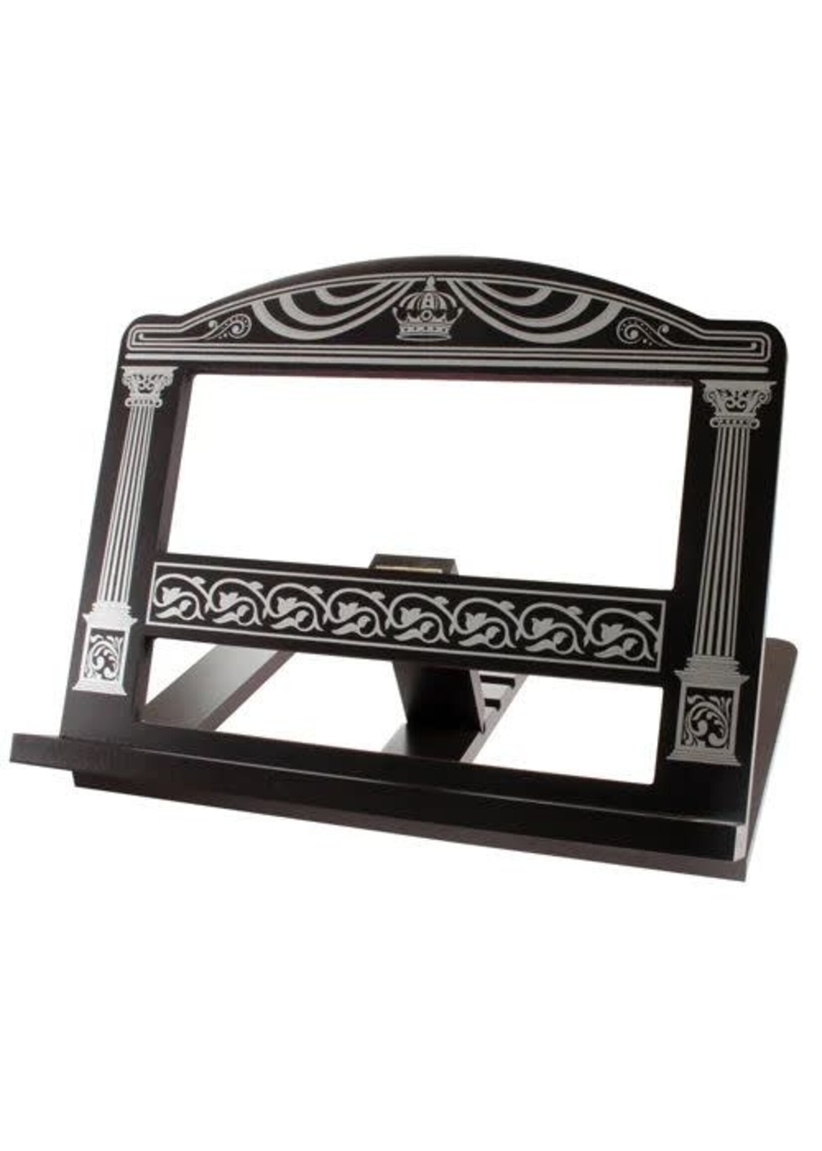 TABLETOP SHTENDER DARK WOOD SILVER ARCHWAYS