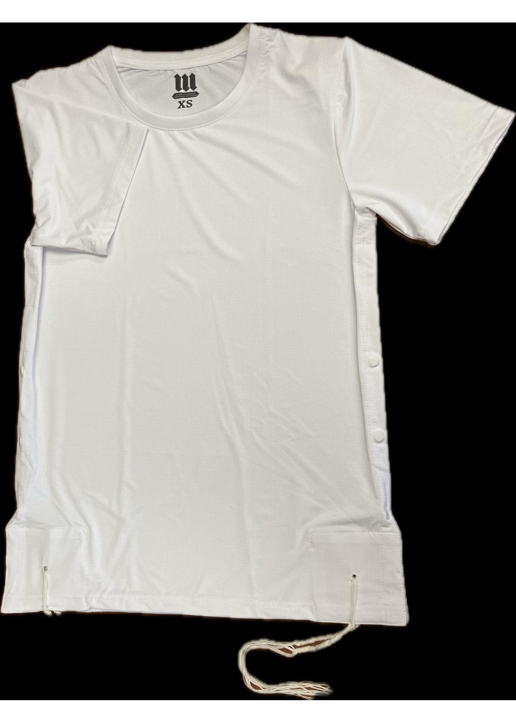 MMJ DRI-FIT TZITZIS ASHKENAZ ROUND NECK ADULT WHITE
