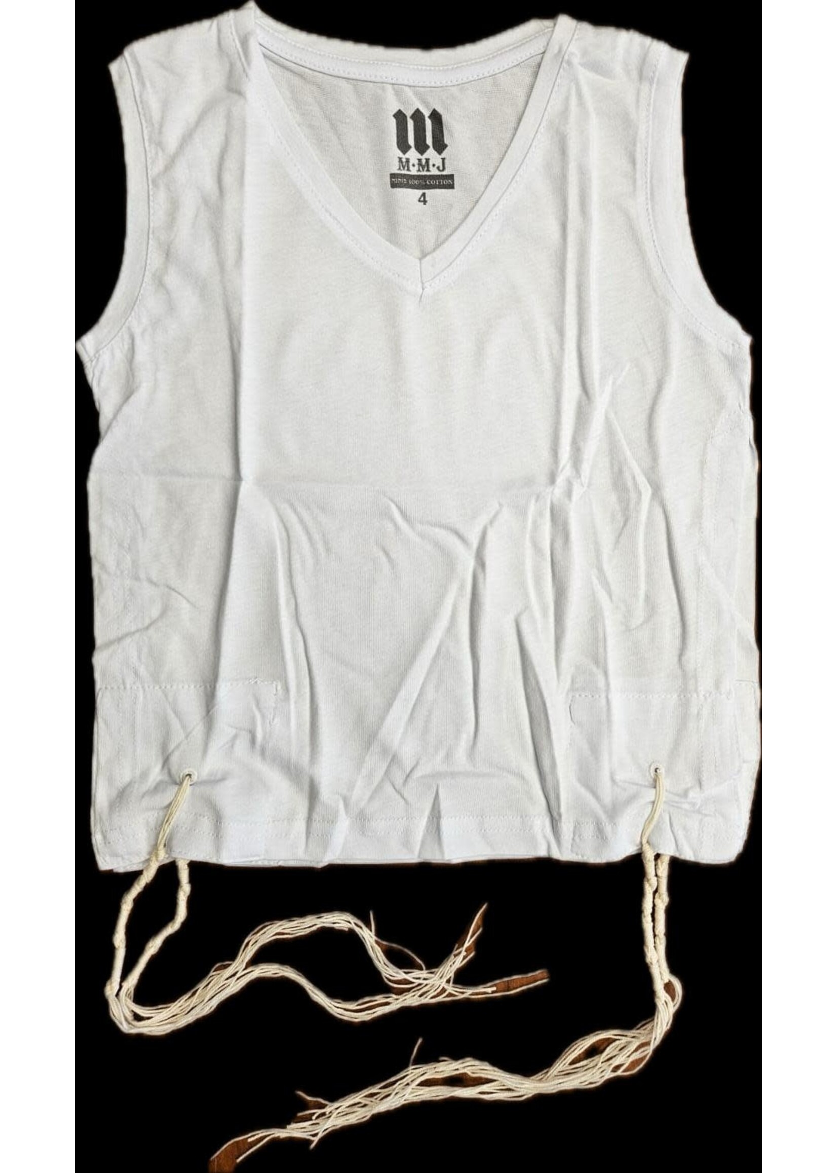 MMJ TZITZIS T-SHIRT ASHKENAZ V-NECK KIDS
