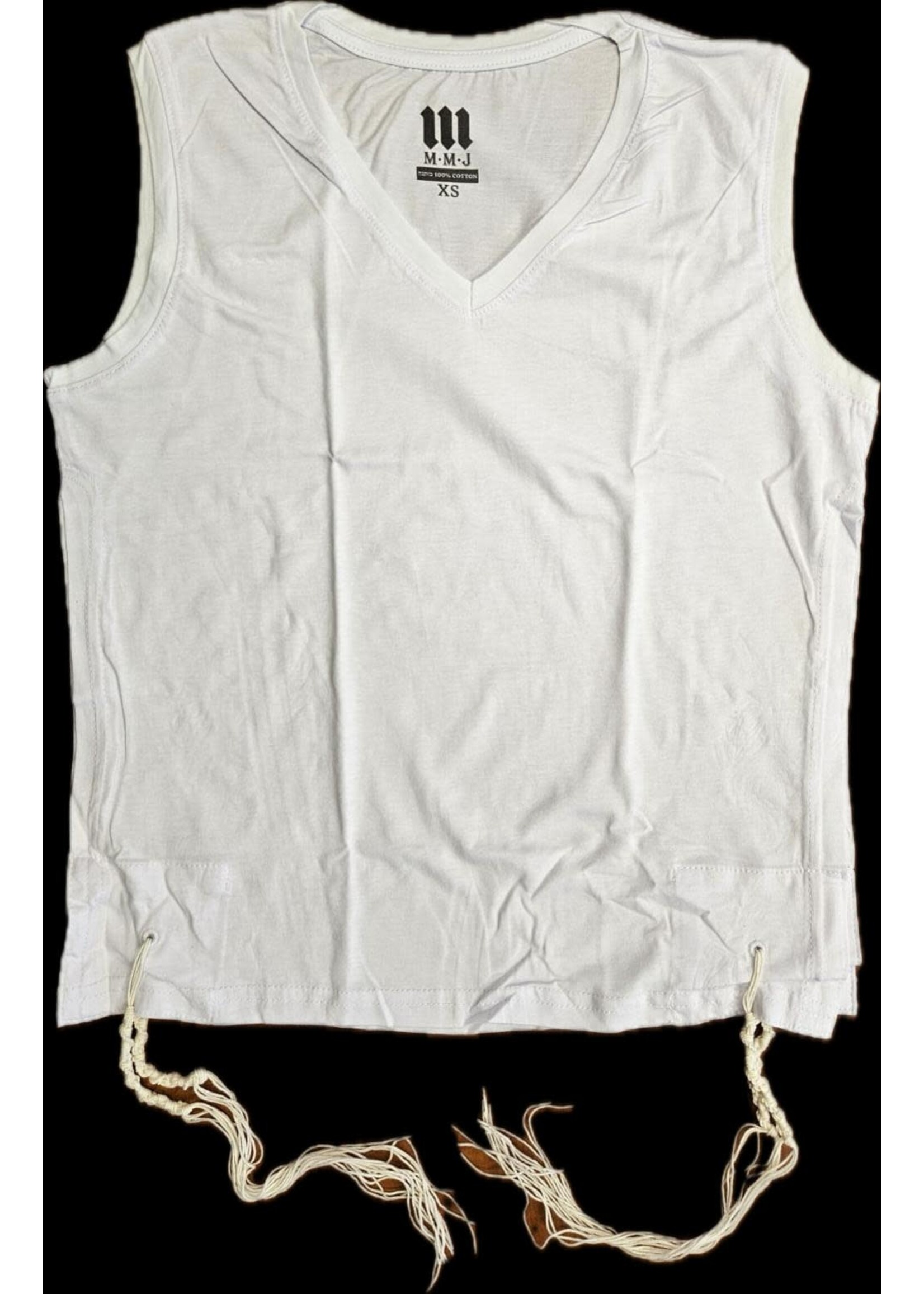 MMJ T-SHIRT TZITZIS ASHKENAZ V-NECK ADULT