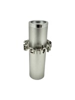 SALT SHAKER 3D HAMOTZI SILVER ANODIZED ALUMINIUM