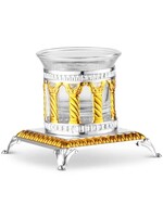 SALT HOLDER PALACE SILVER PLATE WITH GOLD