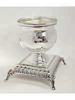 SALT DISH SILVER DIPPED LEAVES DESIGN