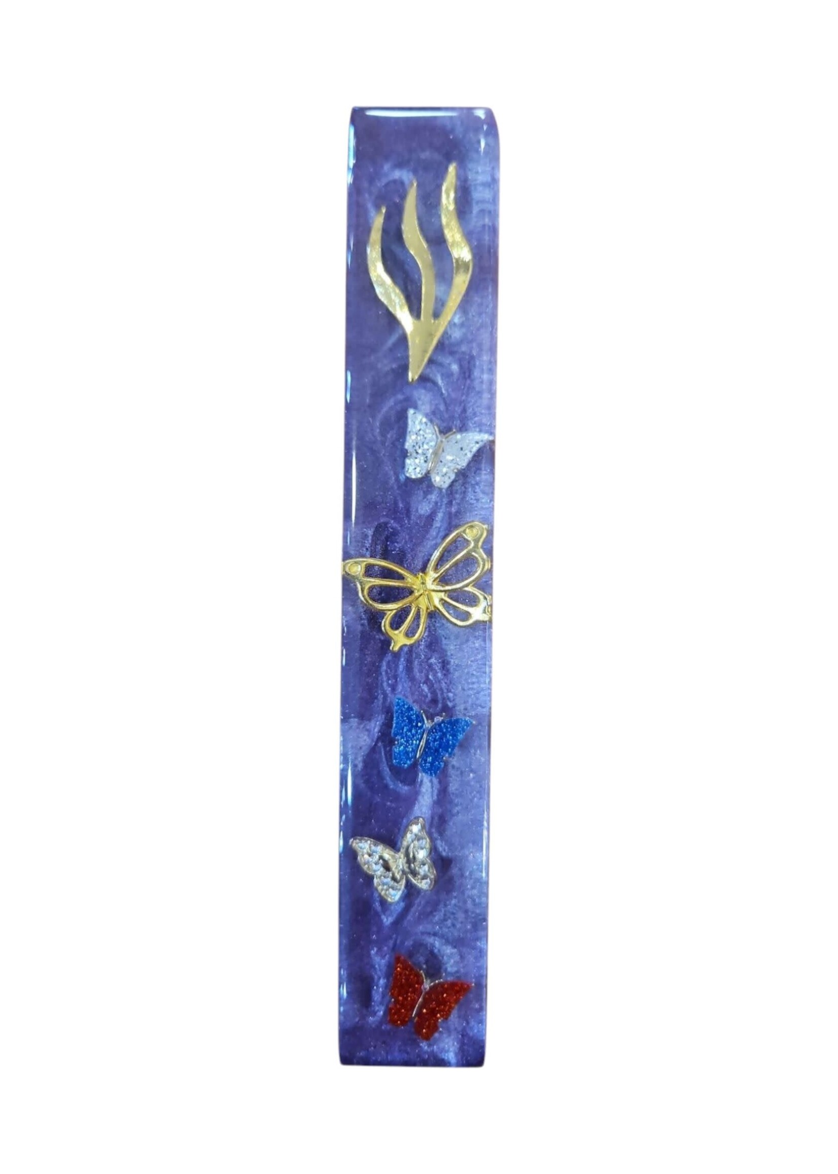 MEZUZAH EPOXY BUTTERFLY THEME 12CM