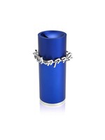 CHARITY BOX 3D "TZEDAKAH" BLUE