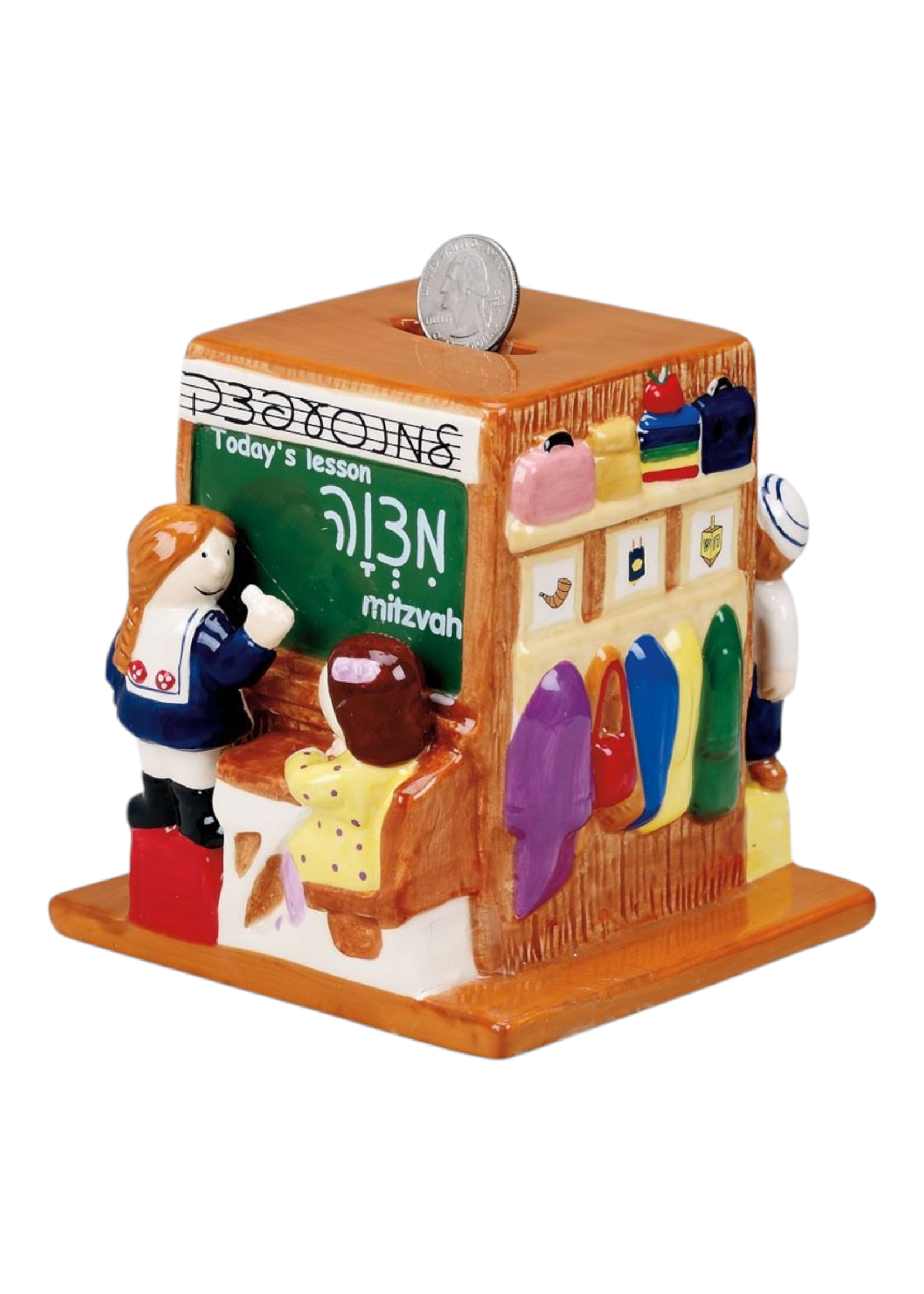 CHARITY BOX SCHOOL CERAMIC